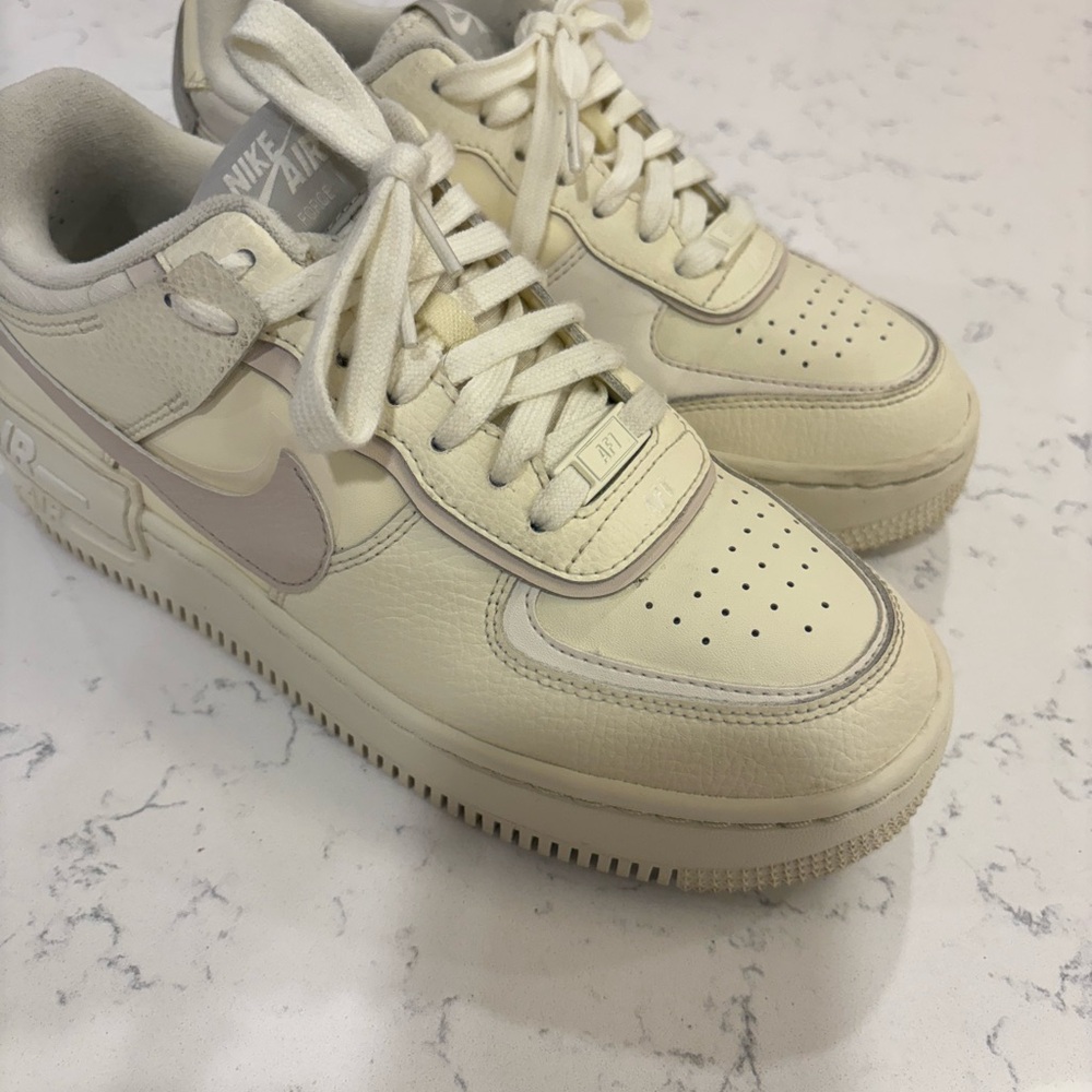Nike Air Force 1 Shadow Women’s Sneakers – Cream / Neutral – Size 8.5 - Picture 11 of 15